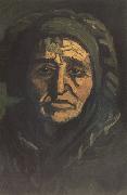 Vincent Van Gogh Head of a Peasant Woman with Dard Cap (nn014) oil painting on canvas